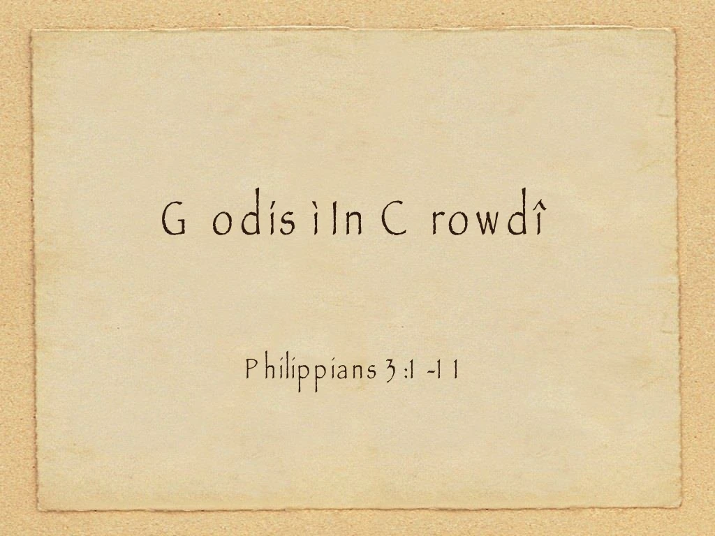 god s in crowd