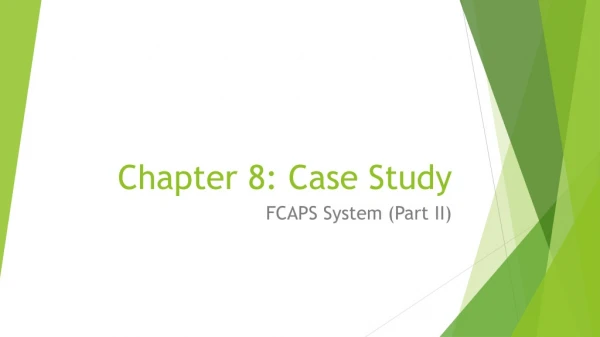 Chapter 8: Case Study