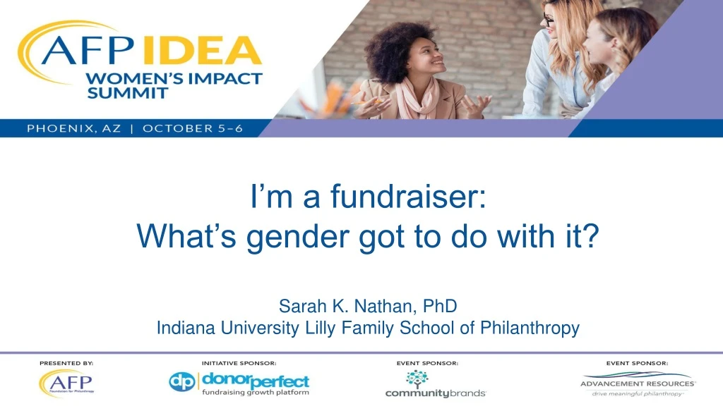 i m a fundraiser what s gender got to do with