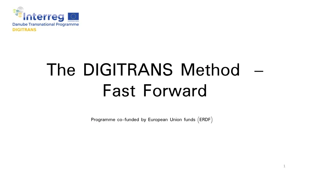 the digitrans method fast forward