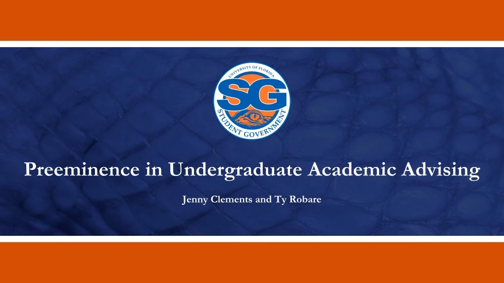 preeminence in undergraduate academic advising