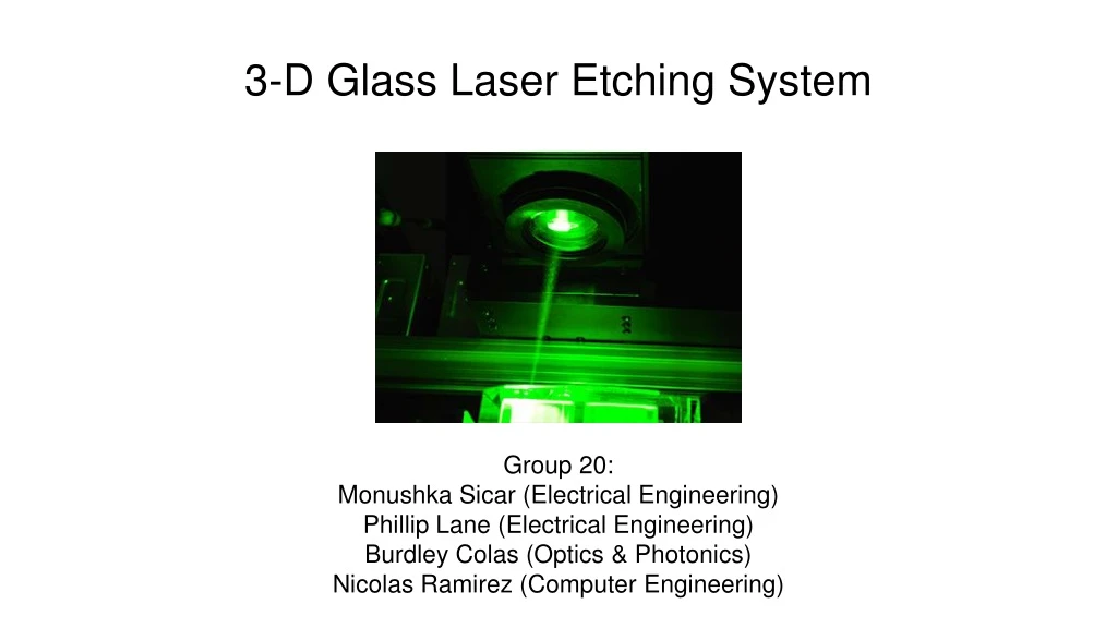 3 d glass laser etching system
