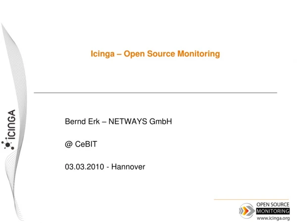 Icinga – Open Source Monitoring