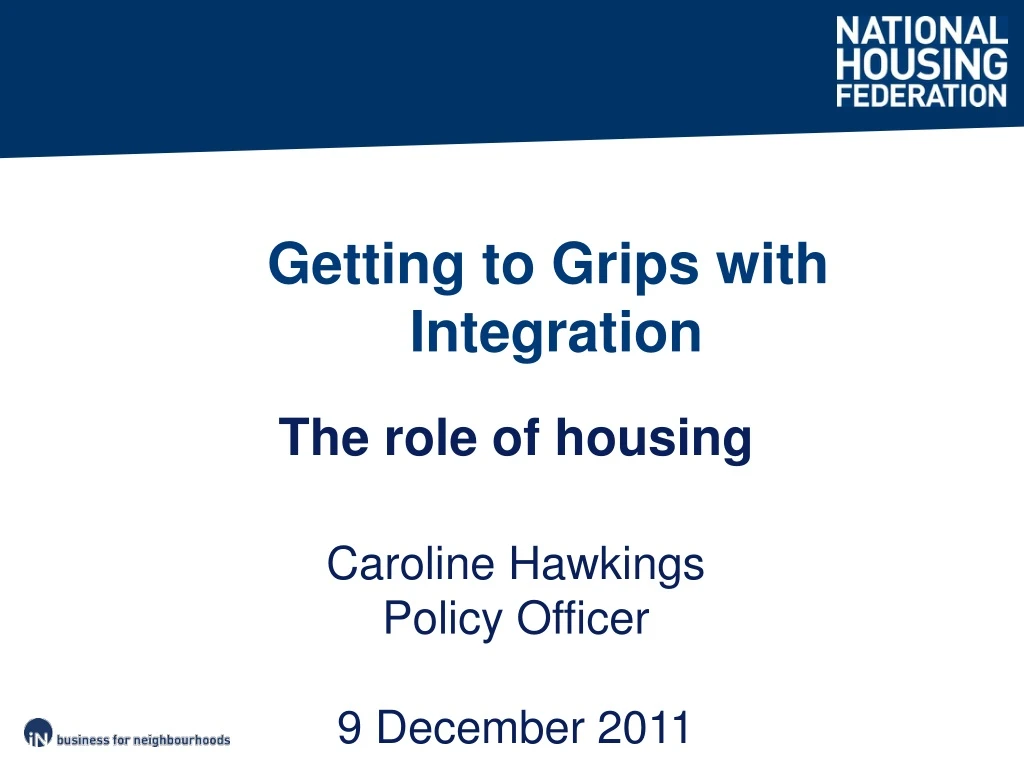 getting to grips with integration