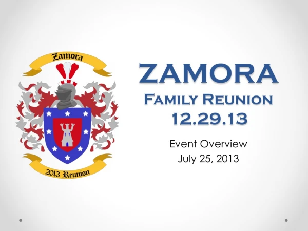 ZAMORA Family Reunion 12.29.13