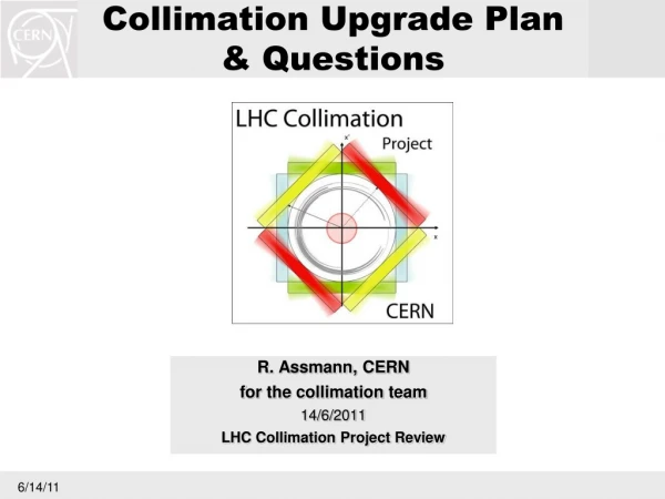 Collimation Upgrade Plan &amp; Questions