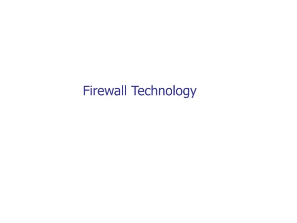 Firewall Technology