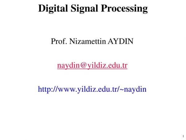 Digital Signal Processing