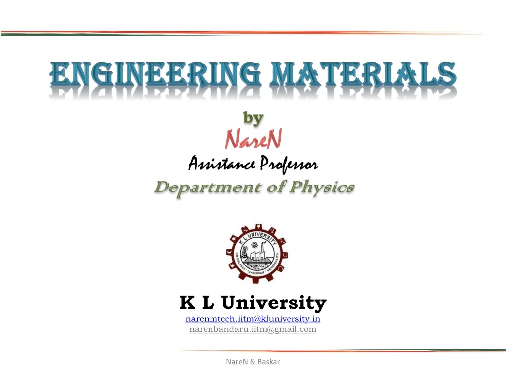 engineering materials