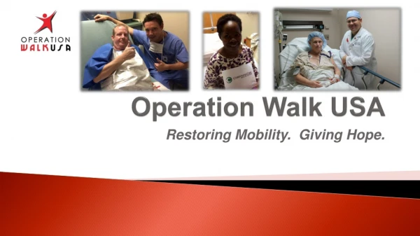 Operation Walk USA