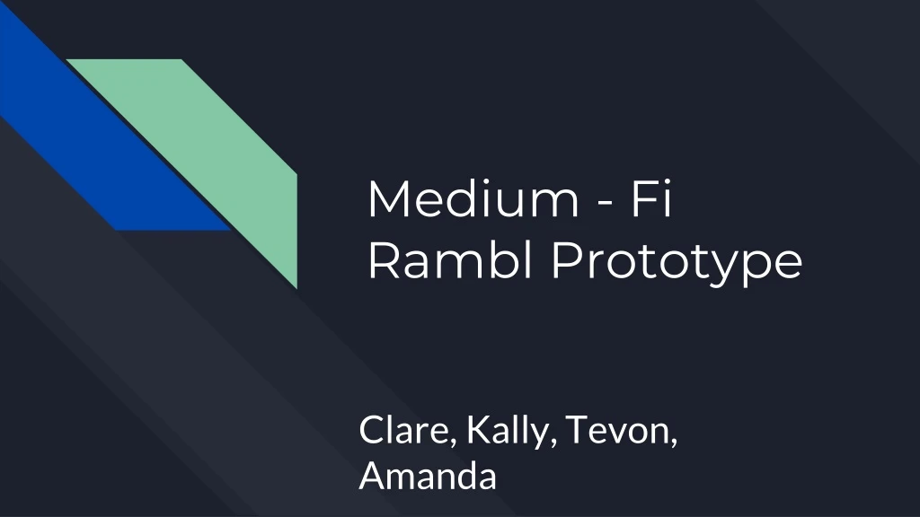 medium fi rambl prototype