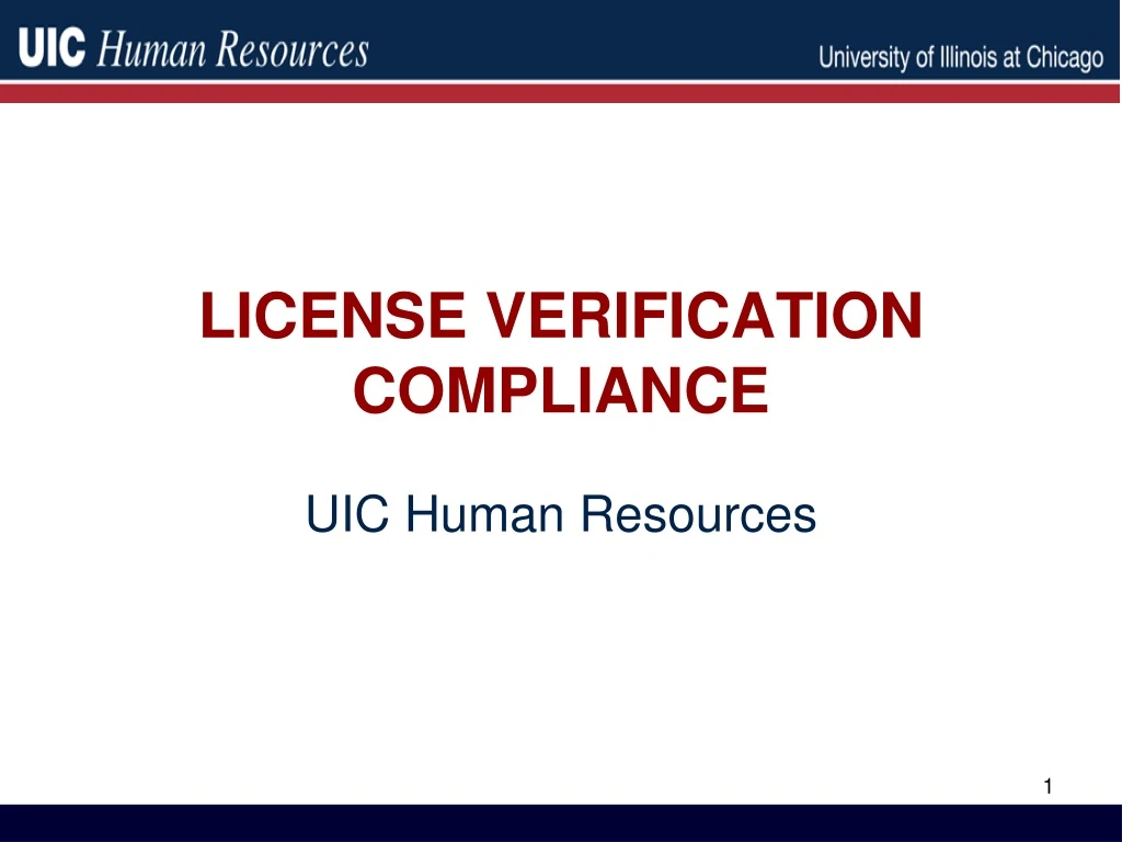 license verification compliance