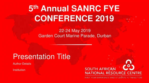 22-24 May 2019 Garden Court Marine Parade, Durban