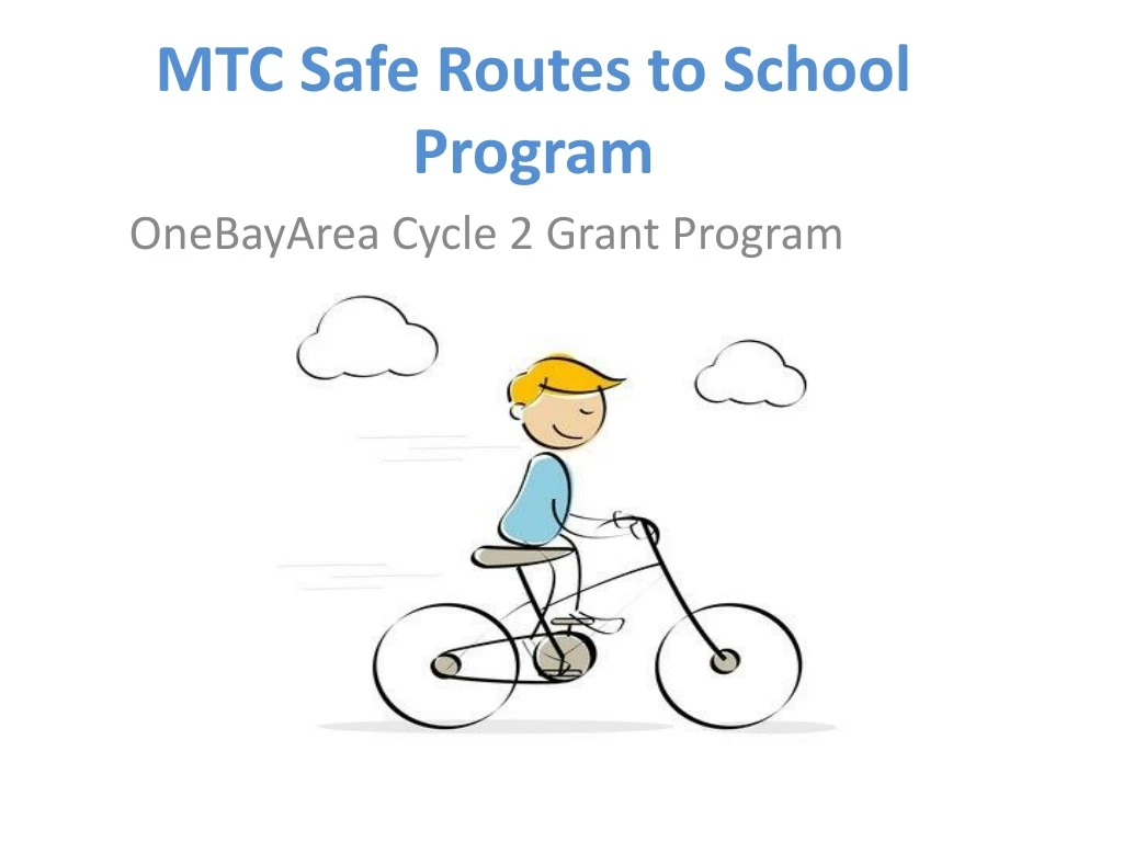 mtc safe routes to school program