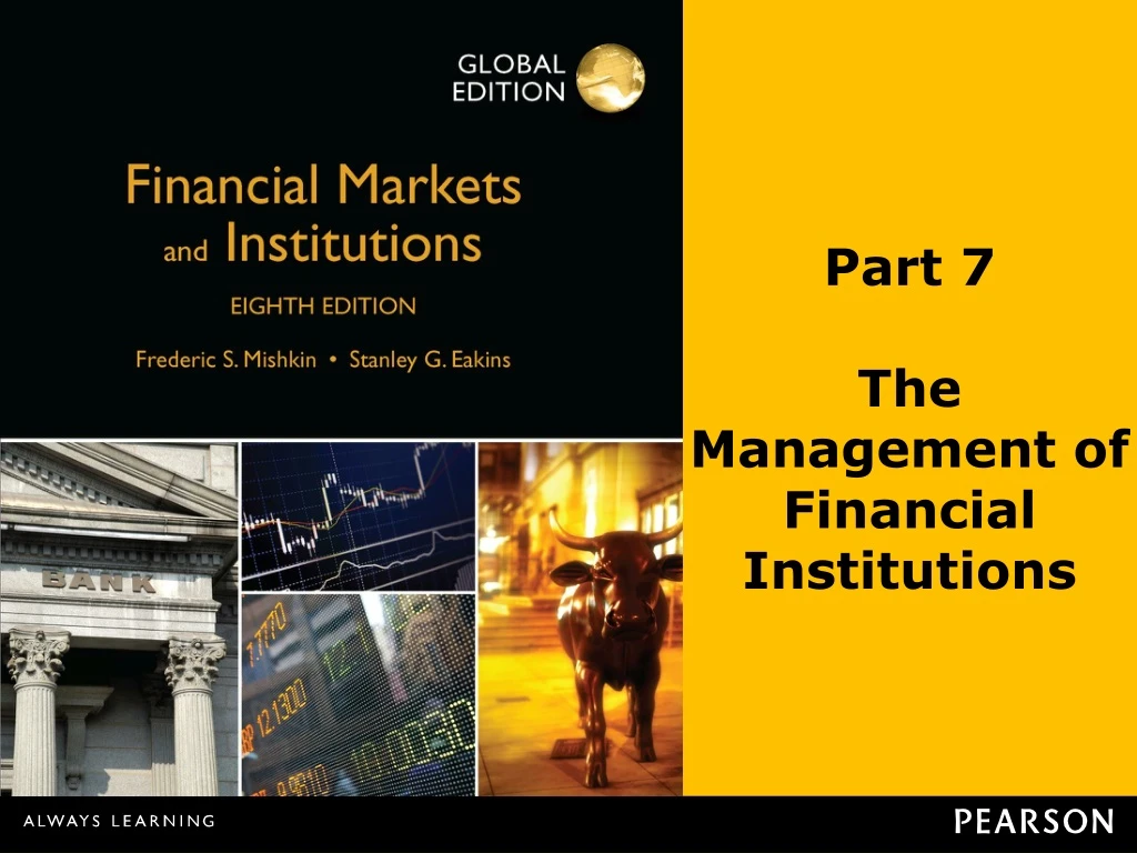 part 7 the management of financial institutions