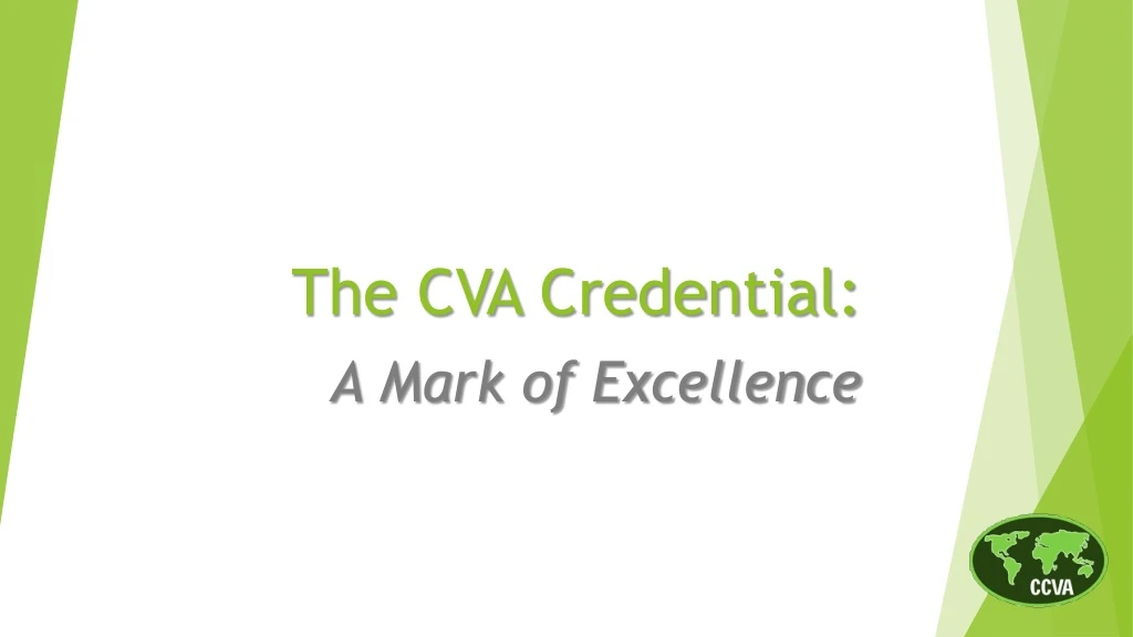 the cva credential