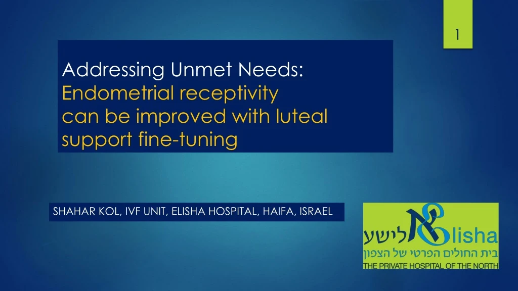 addressing unmet needs endometrial receptivity can be improved with luteal support fine tuning