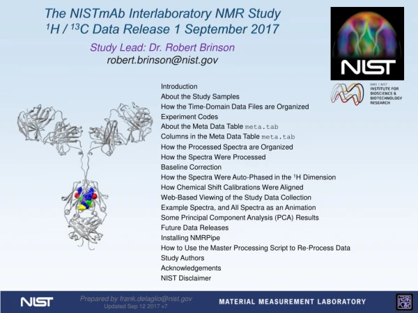 Prepared by frank.delaglio@nist Updated Sep 12 2017 v7