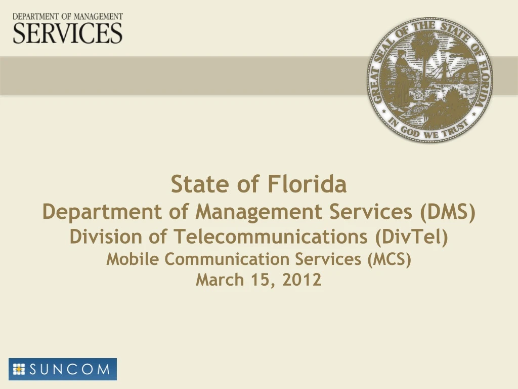 state of florida department of management