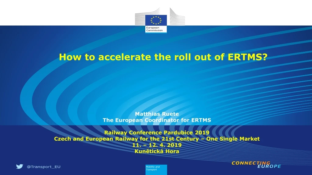 how to accelerate the roll out of ertms