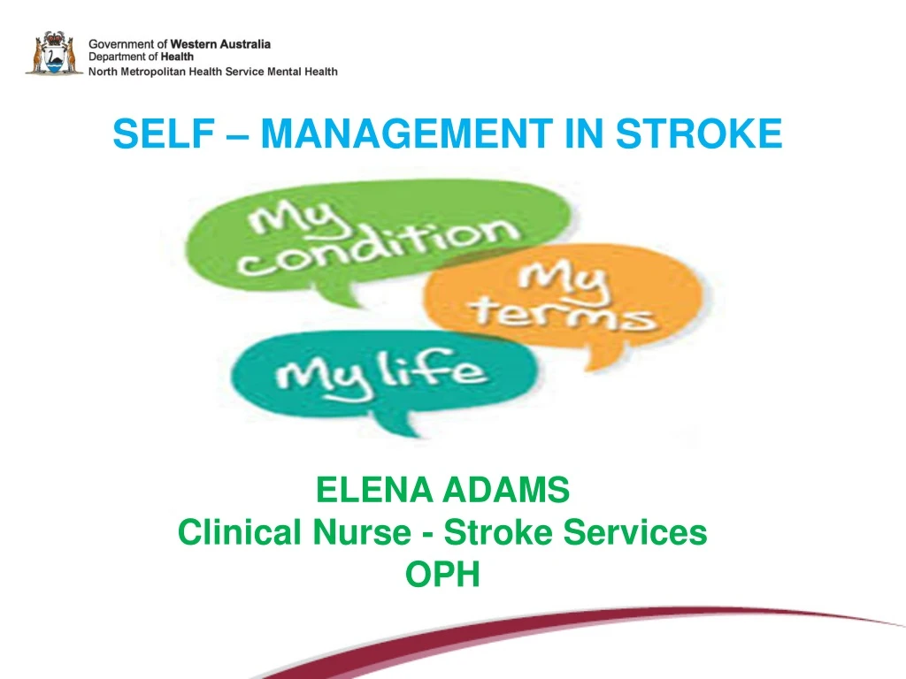self management in stroke