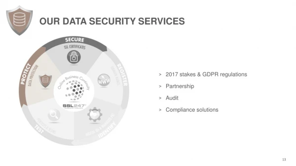 OUR DATA SECURITY SERVICES