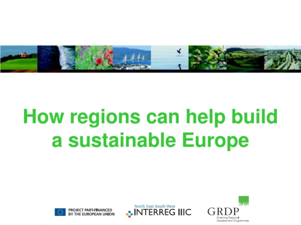 How regions can help build a sustainable Europe