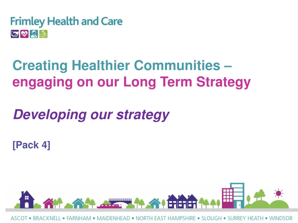 creating healthier communities engaging