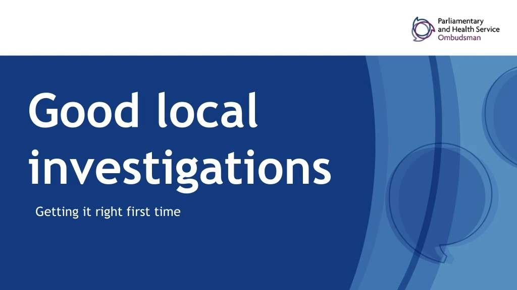 good local investigations