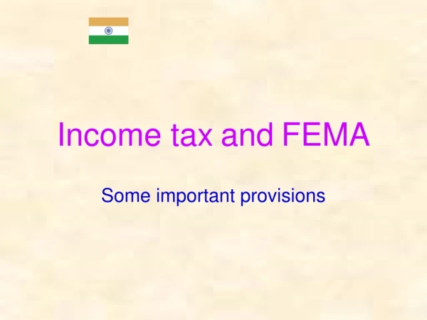 Income tax and FEMA