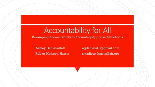 Accountability for All