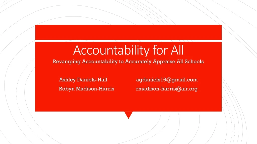 accountability for all
