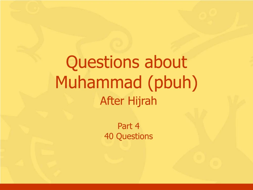 questions about muhammad pbuh