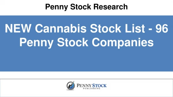Penny Stock Research