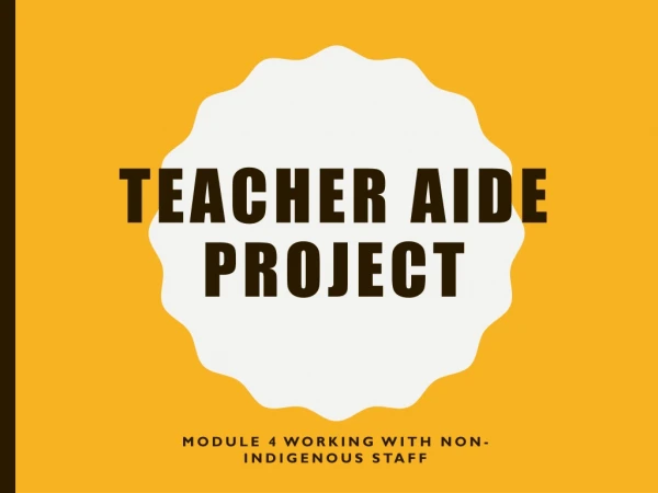 Teacher Aide project