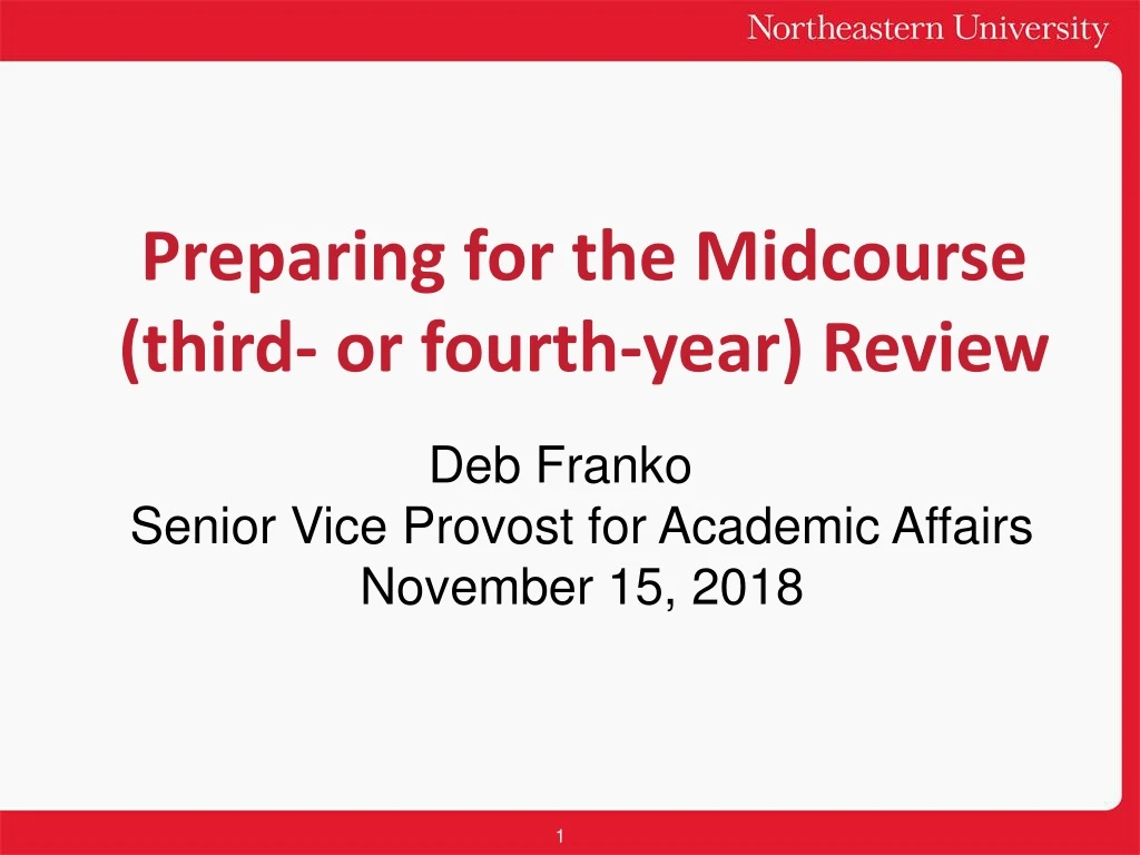 preparing for the midcourse third or fourth year review