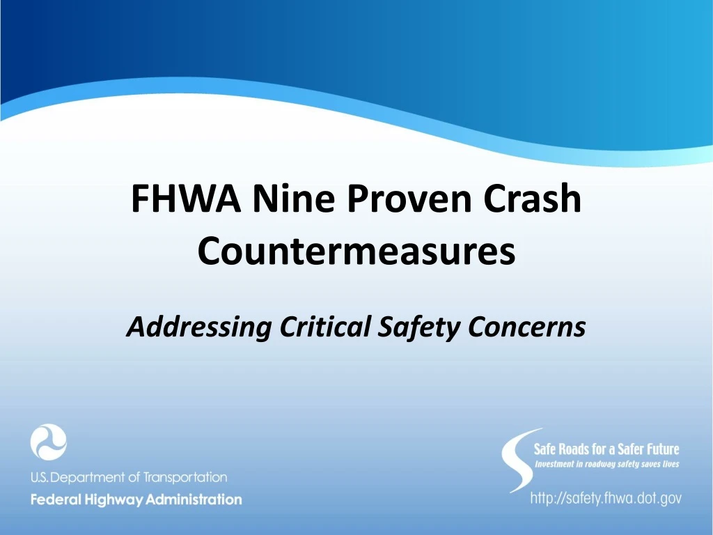 fhwa nine proven crash countermeasures