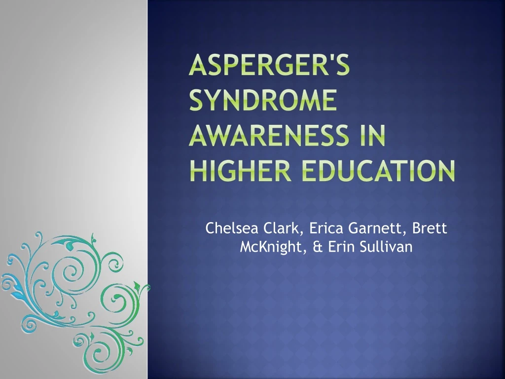 asperger s syndrome awareness in higher education