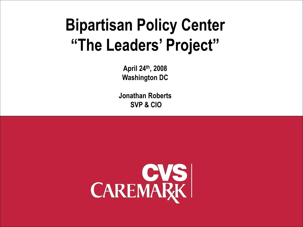 bipartisan policy center the leaders project