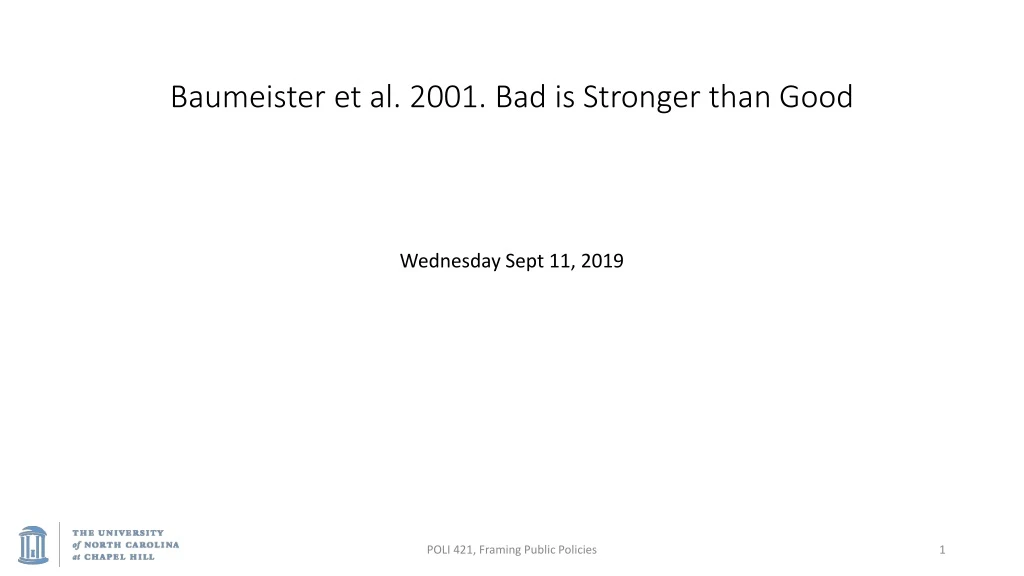baumeister et al 2001 bad is stronger than good