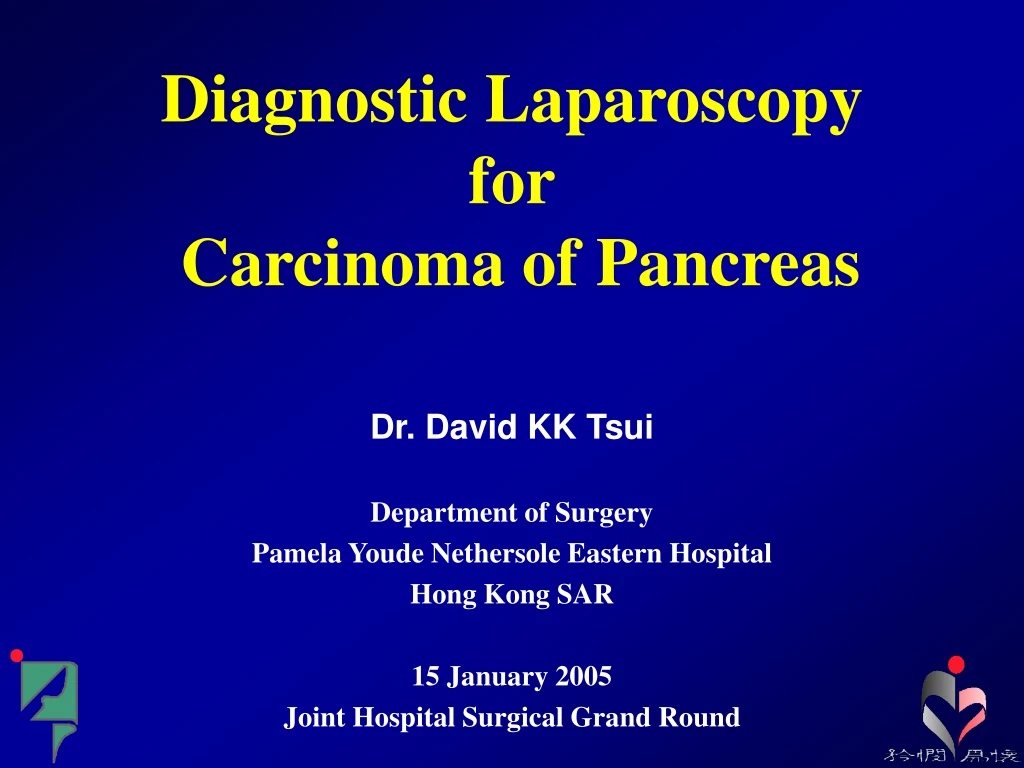diagnostic laparoscopy for carcinoma of pancreas