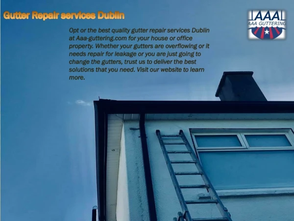 Gutter Repair services Dublin