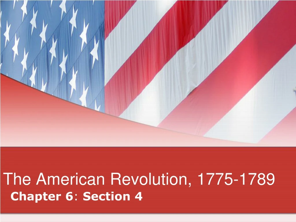the american revolution 1775 1789