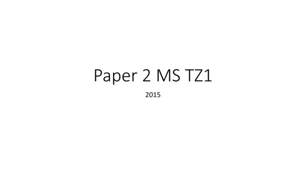 Paper 2 MS TZ1