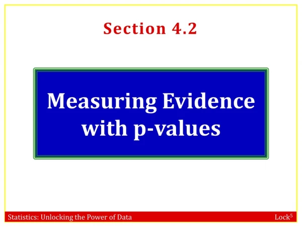 Measuring Evidence with p-values
