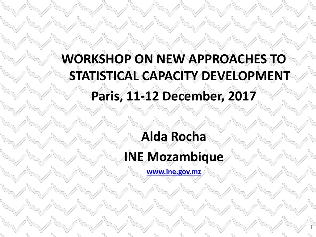 workshop on new approaches to statistical