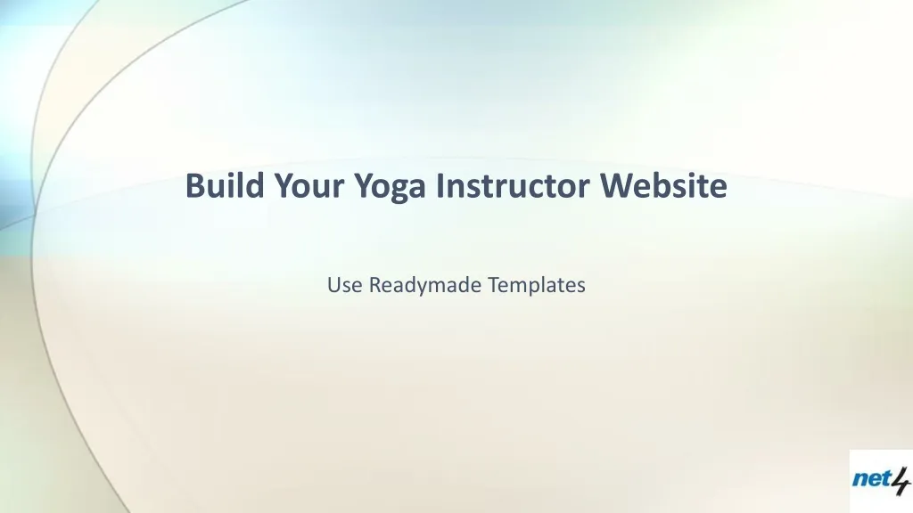 build your yoga instructor website