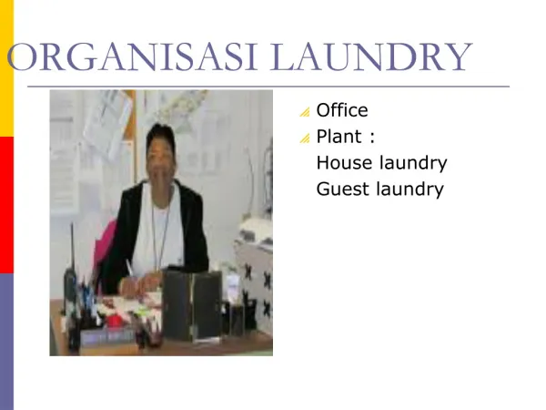 ORGANISASI LAUNDRY