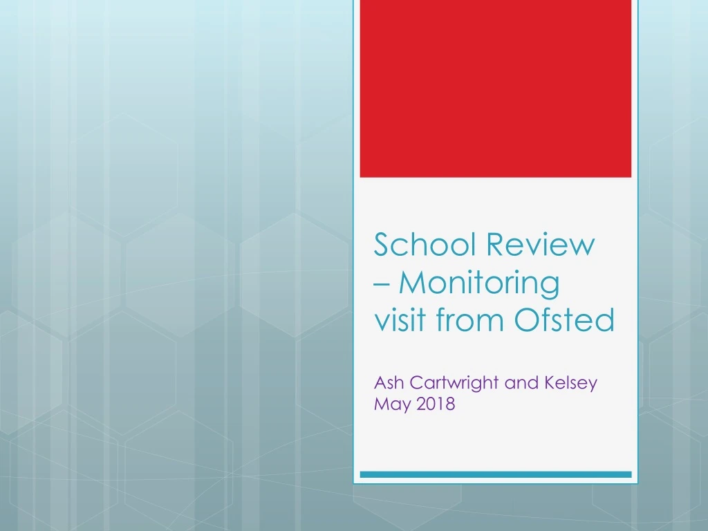 school review monitoring visit from ofsted