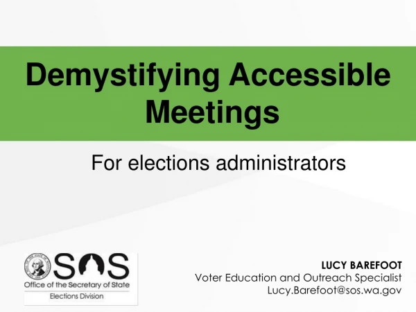 Demystifying Accessible Meetings